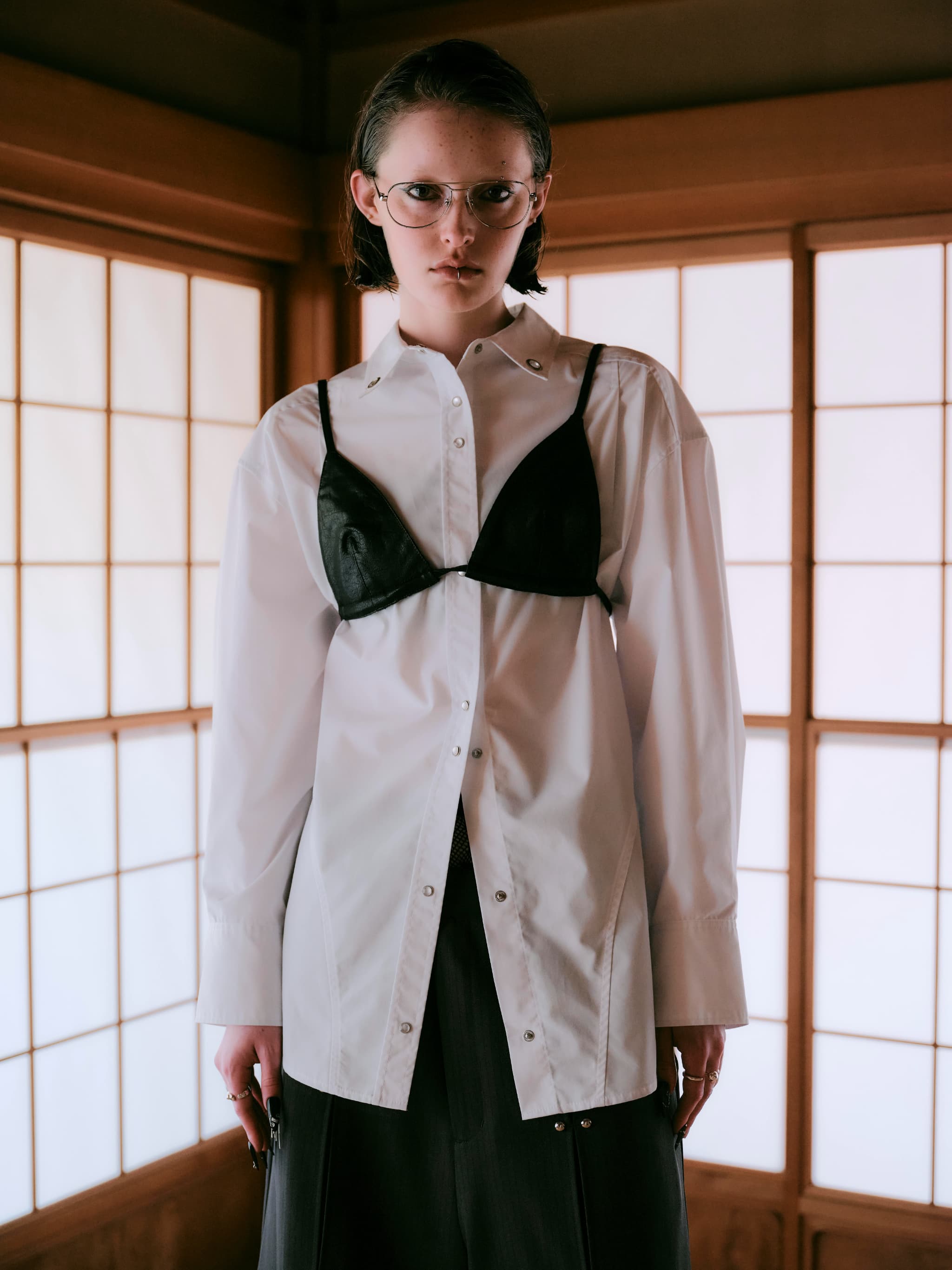 トップス TAJENT REVERSIBLE BUSTIER SET SHIRTWHITE REVERSIBLE BUSTIER SET SHIRT-WHITE – TAJEN:T